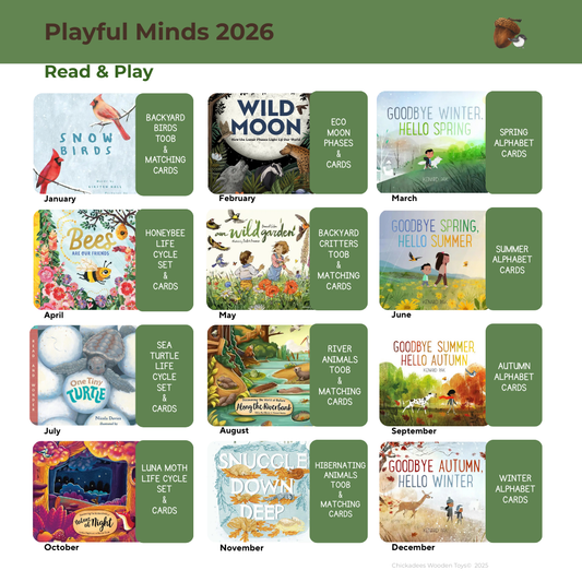 Read And Play - Early Learning Subscription Box 2026 - Chickadees Wooden Toys