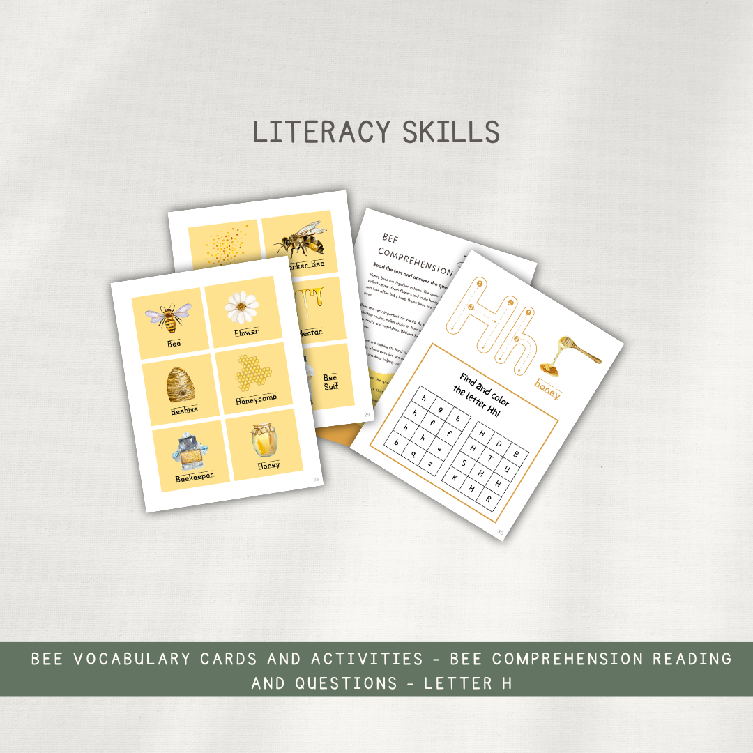 Honeybee Activity Bundle - Digital Download - Chickadees Wooden Toys