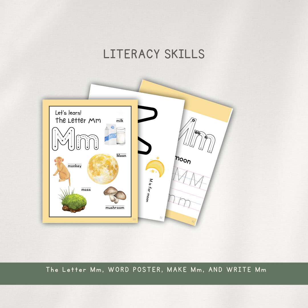 Printed Activity Pages - Early Learning Subscription 2026 - Chickadees Wooden Toys