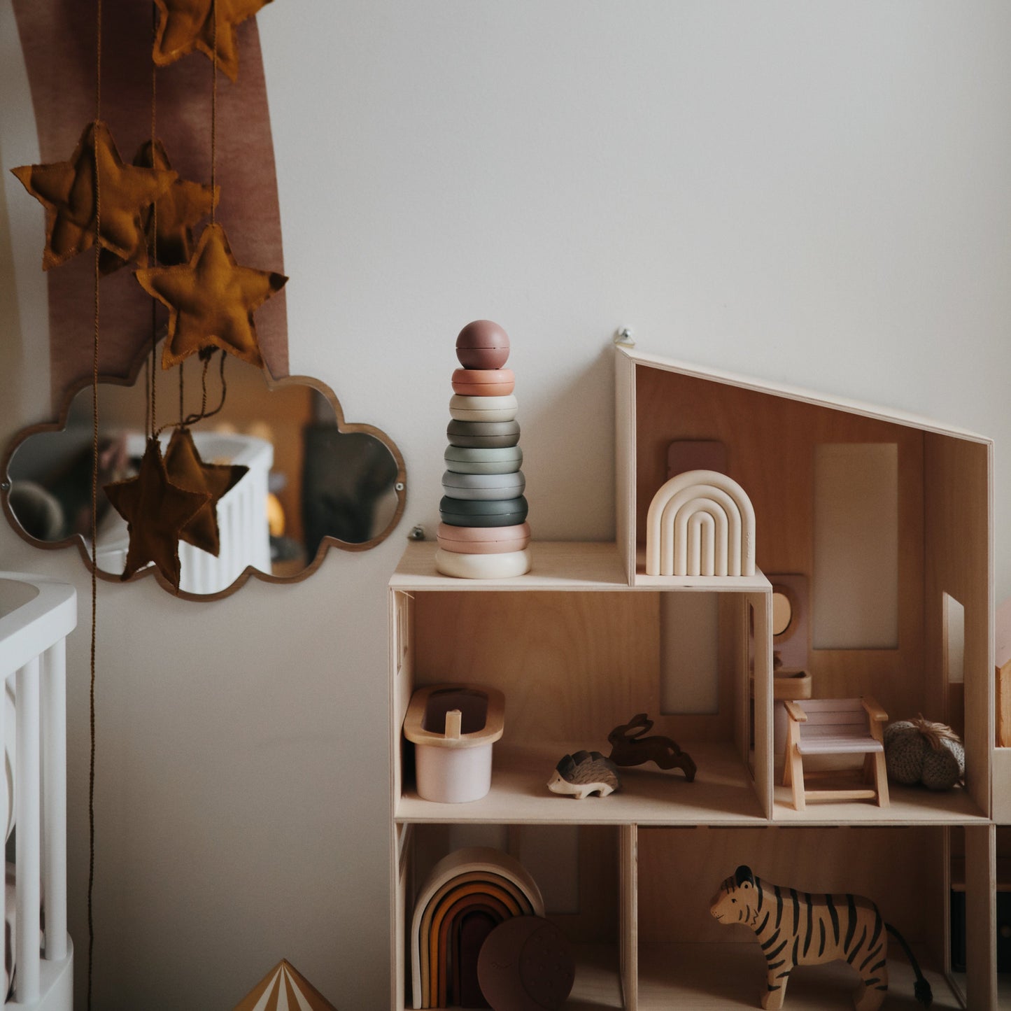 Stacking Rings Toy - Chickadees Wooden Toys