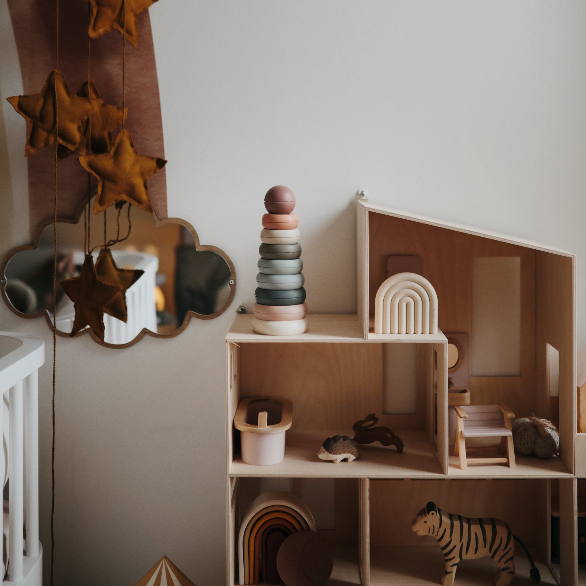 Stacking Rings Toy - Chickadees Wooden Toys