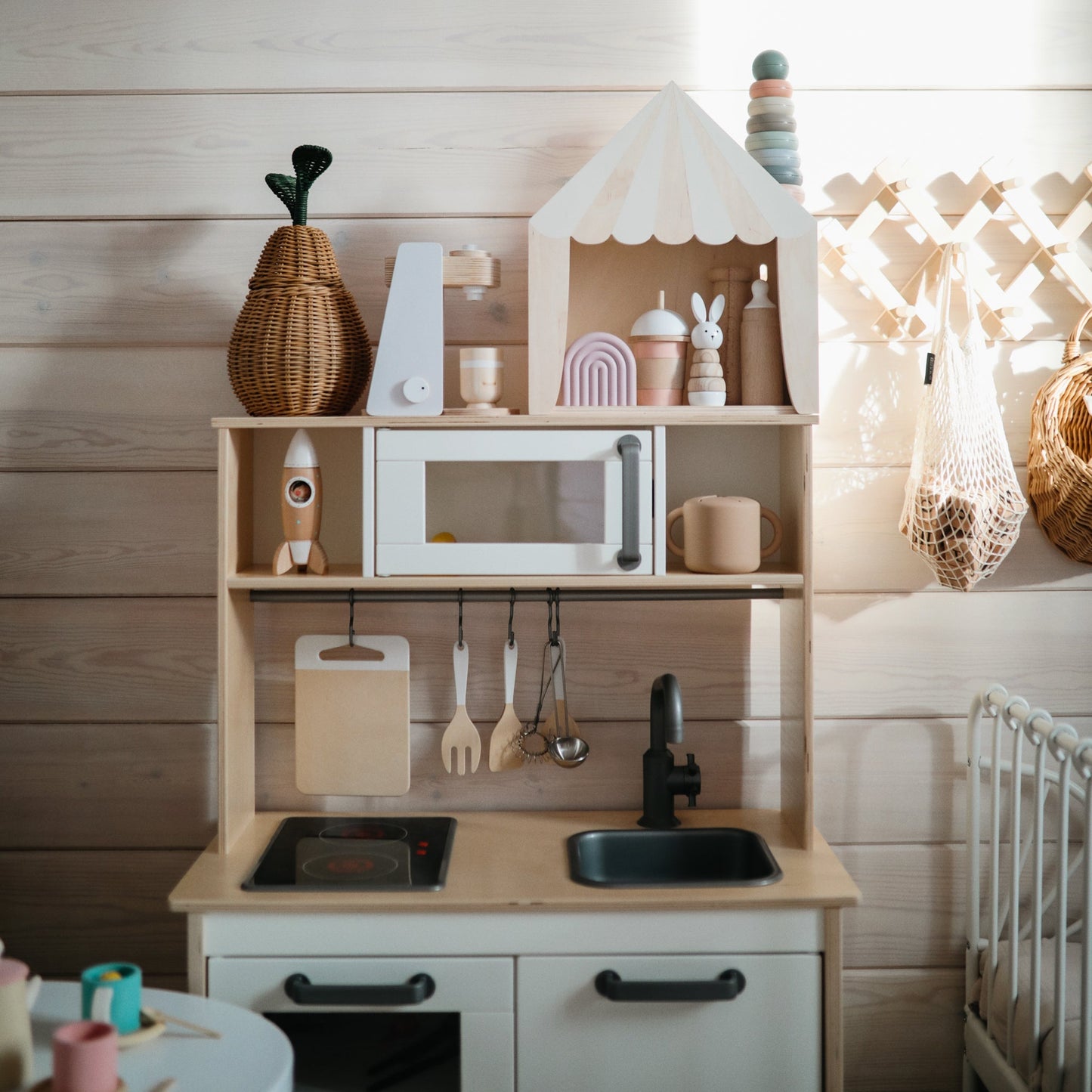 Stacking Rings Toy - Chickadees Wooden Toys