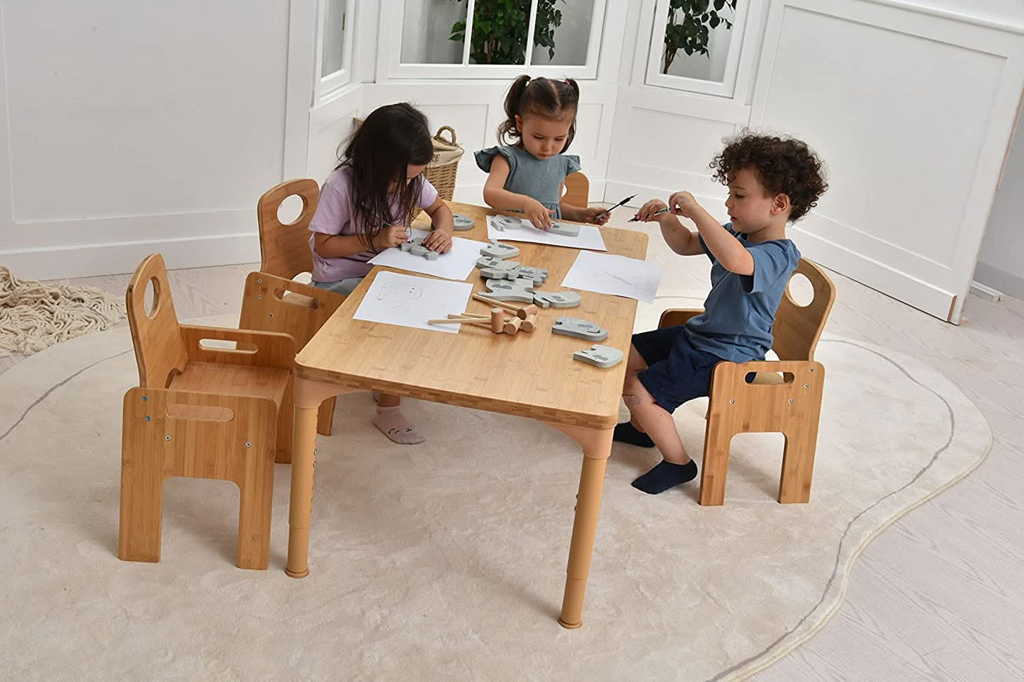 Adrian - Toddler Table and Chair 5 Piece Set