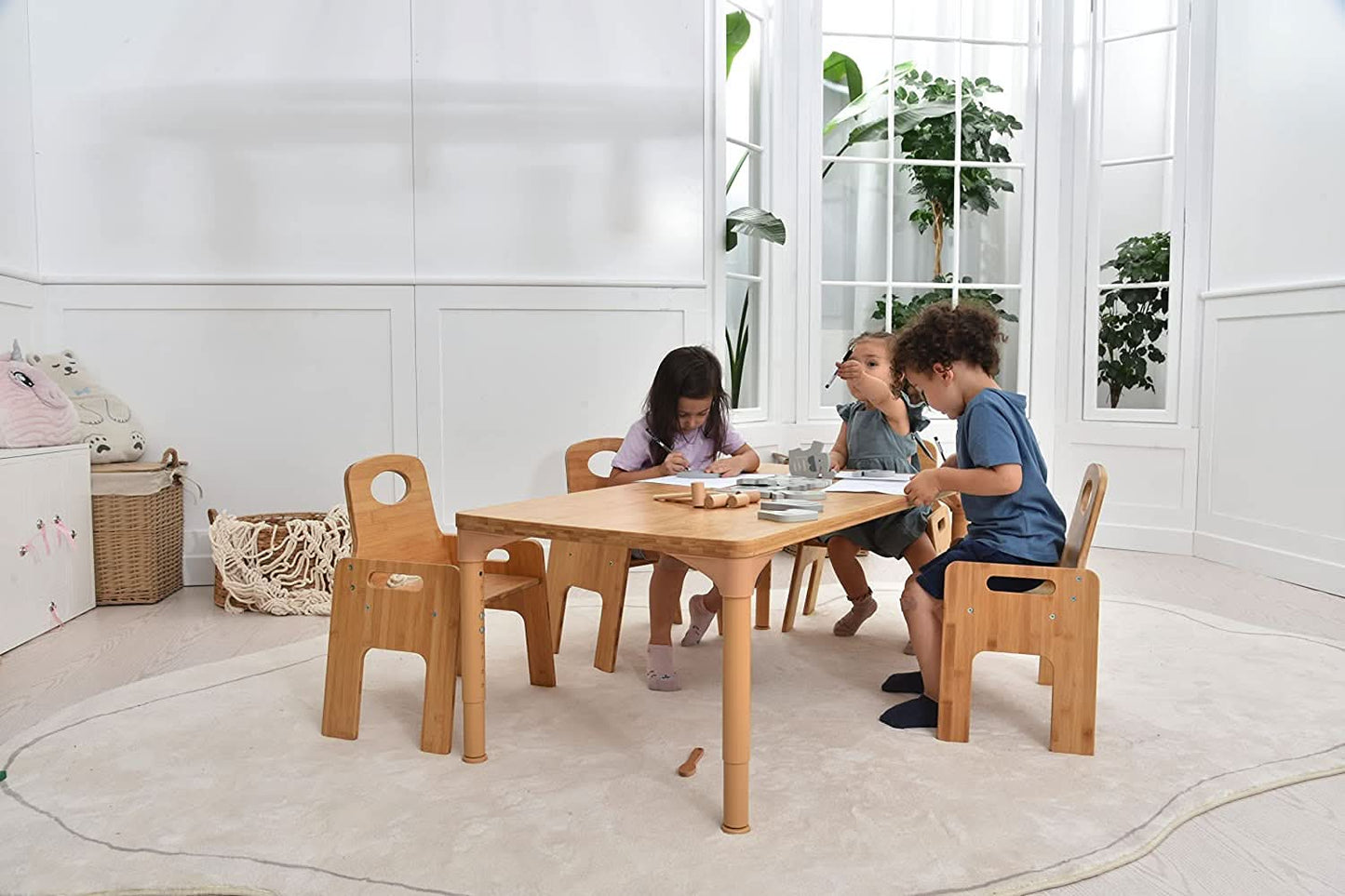 Adrian - Toddler Table and Chair 5 Piece Set