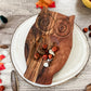 Acacia Wood Owl Tray