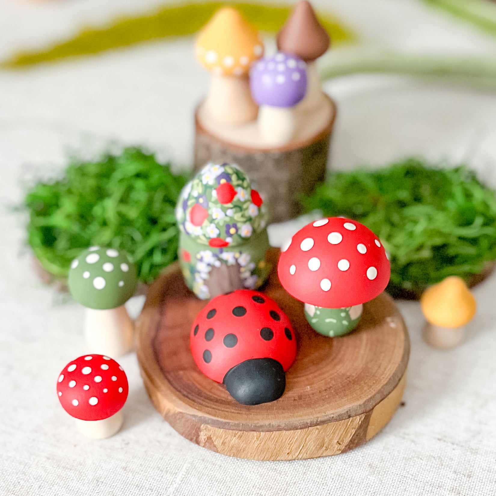 Cozycap Garden - Chickadees Wooden Toys
