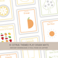 10 Citrus Play Dough Mats - Digital Download