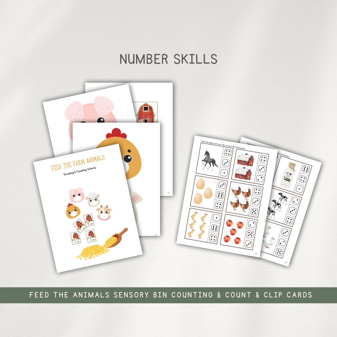 On the Farm Activity Pages - Printed Packet