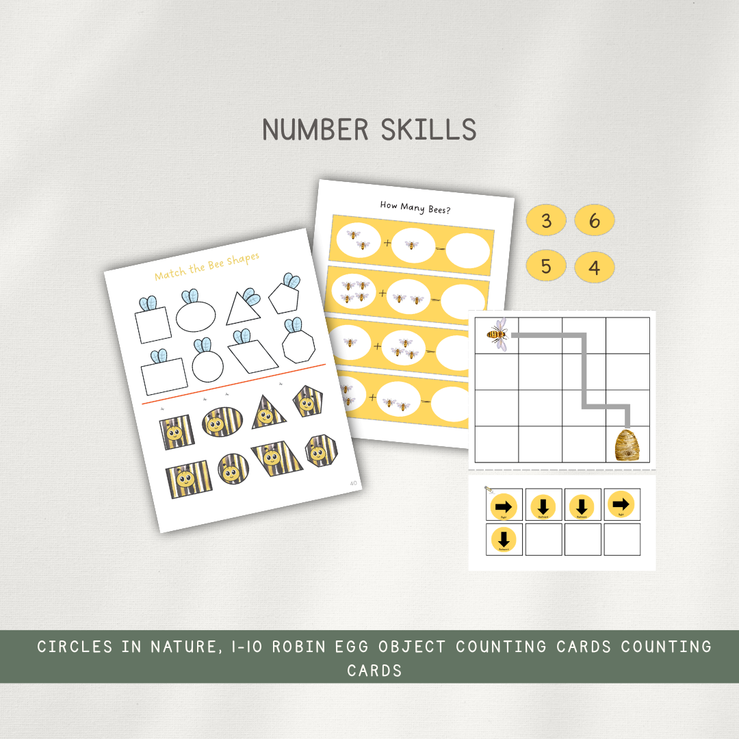 Printed Activity Pages - Early Learning Subscription 2026 - Chickadees Wooden Toys