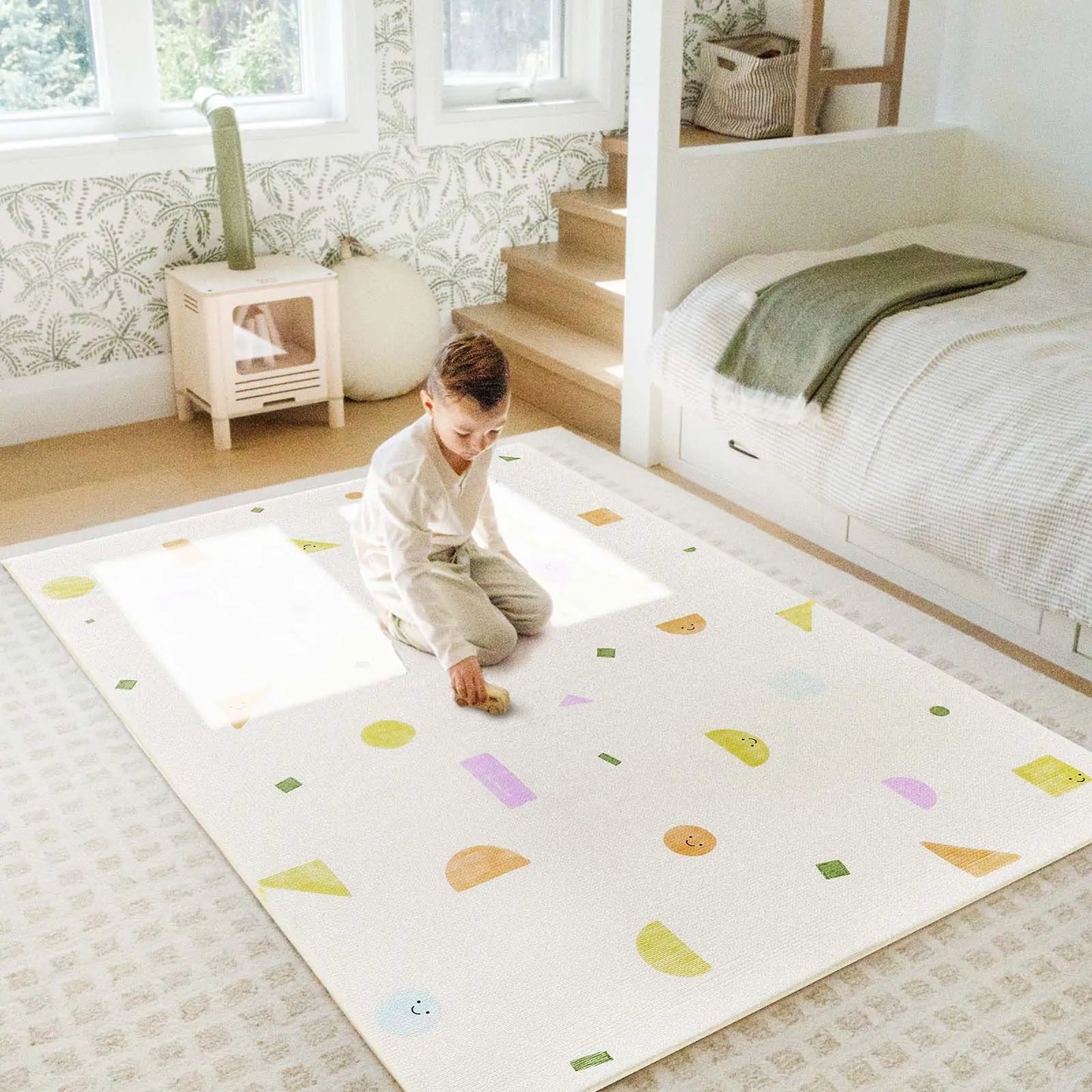 Tiny Land® Double-Sided Baby Playmat Smiley Quest