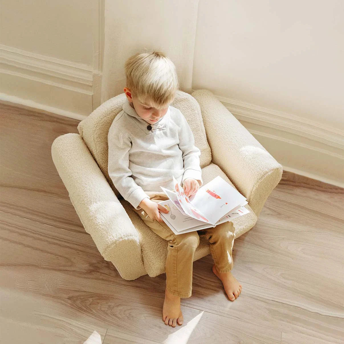 Tiny Land® Afternoon Couch —— Cream Kids Chair