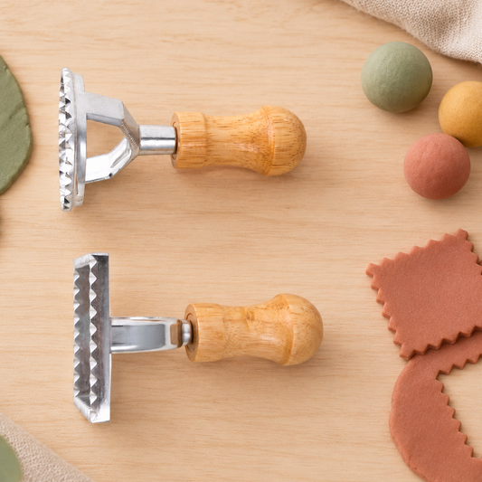 Wooden Handle Play Dough Cutters Set