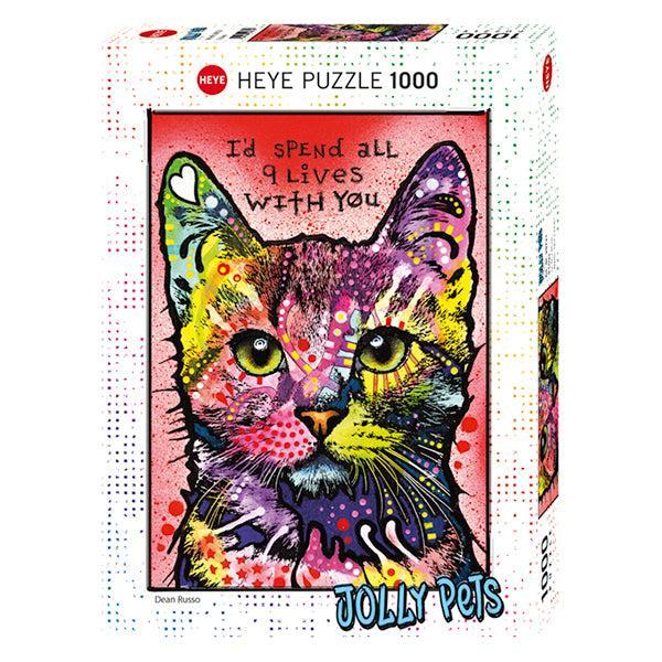 9 Lives Jolly Pets 1000 Piece Jigsaw Puzzle Heye