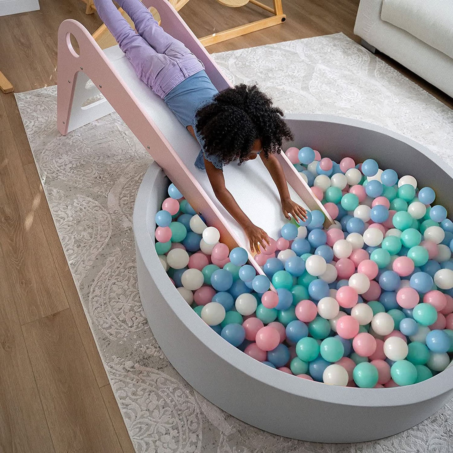 Large Foam Ball Pit with 400 Balls - Climber Not Included - Chickadees Wooden Toys