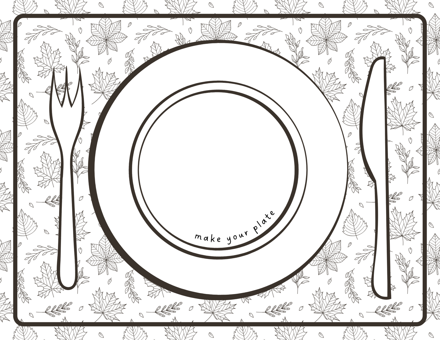 Double Sided Activity Placemats -  Digital Download