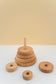 Lindquist Lane Wooden Circle Stacker in Natural Wood