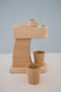 Wood Espresso Coffee Maker Toy Set