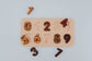 Lindquist Lane Two Tone Wooden Number Puzzle 0 - 9