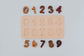 Lindquist Lane Two Tone Wooden Number Puzzle 0 - 9