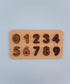 Lindquist Lane Two Tone Wooden Number Puzzle 0 - 9