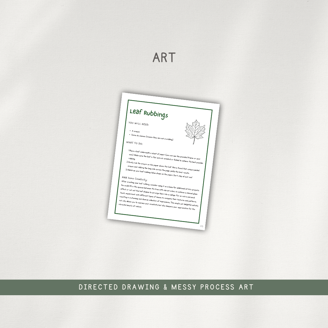 Tree Themed Activity Pages - Digital Download