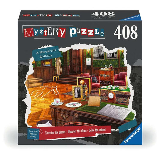 A Murderous Birthday 408 Piece Mystery Jigsaw Puzzle Ravensburger
