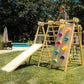 Chestnut - Outdoor and Indoor 8-in-1 Jungle Gym for Toddlers Playset