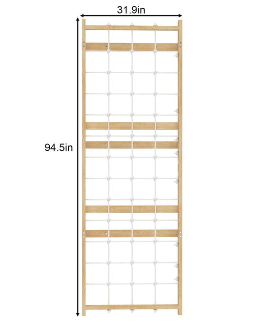 Walnut Modular Extension Panel Add-On Rope Wall Panel - Chickadees Wooden Toys