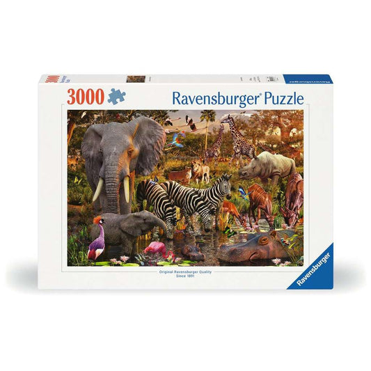 African Animal World 3000 Piece Jigsaw Puzzle Ravensburger