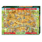 African Habitat Funky Zoo 1000 Piece Jigsaw Puzzle Heye