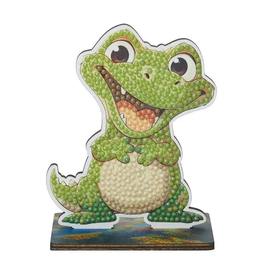 Alligator "Misunderstood" Crystal Art Buddies Kit Craft Buddy