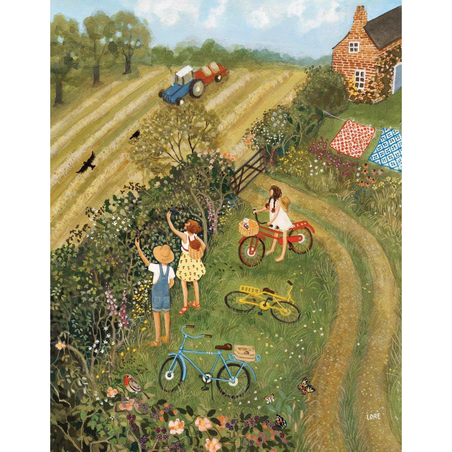 Along the Hedgerow 100 Piece Mini Jigsaw Puzzle NYPC