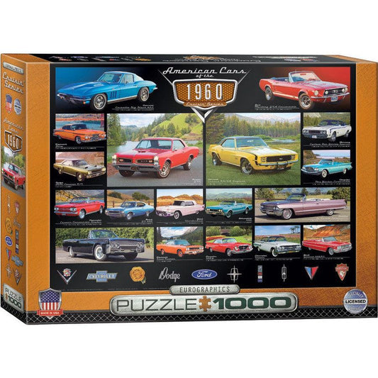 American Cars of the 1960s 1000 Piece Jigsaw Puzzle Eurographics