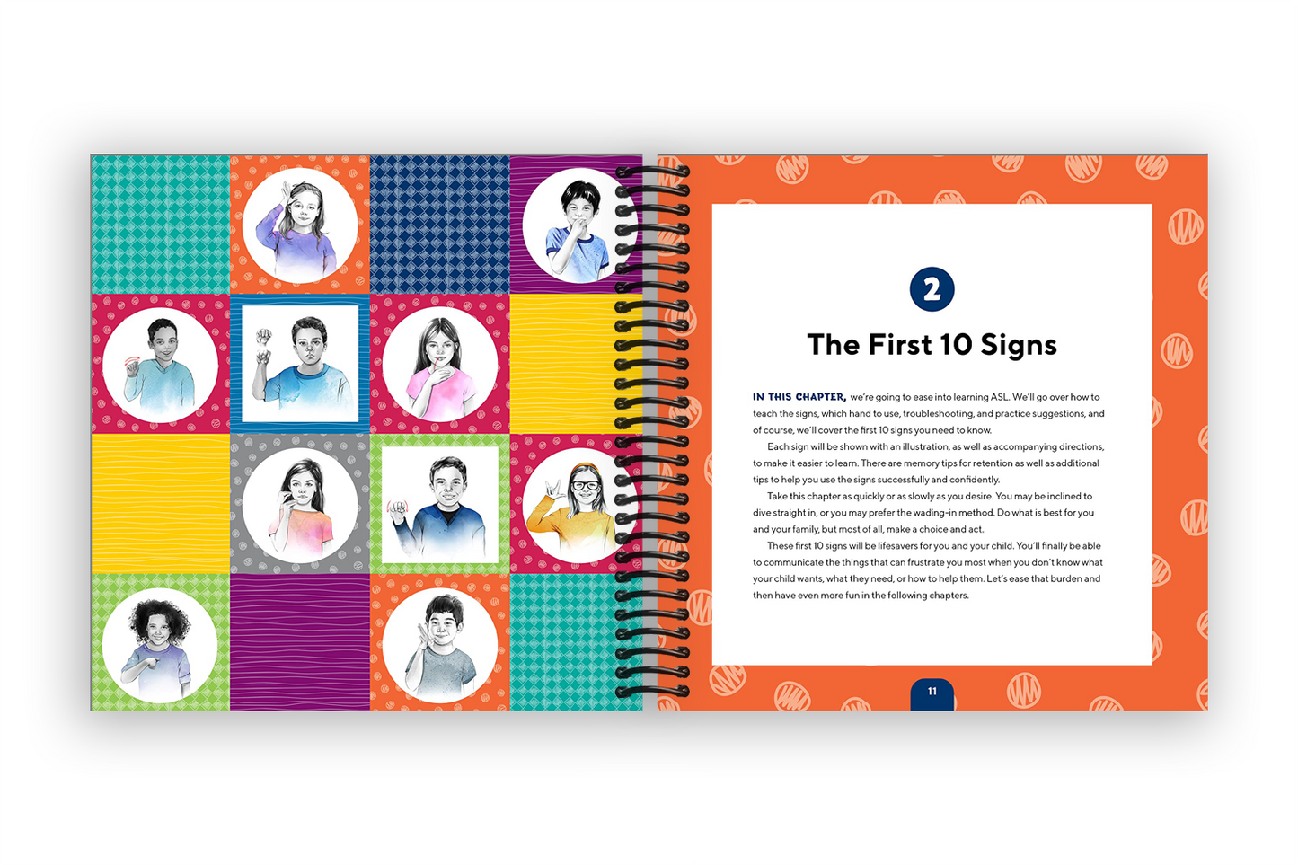 American Sign Language for Kids: 101 Easy Signs for Nonverbal Communication (Spiral Bound)