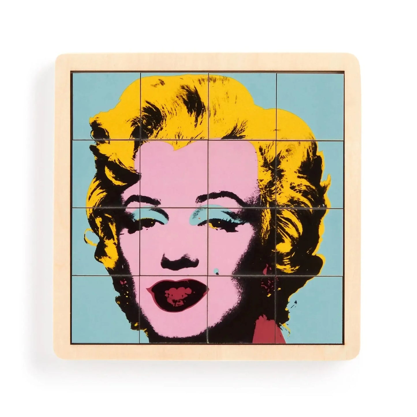 Andy Warhol Marilyn 2-in-1 Sliding Wood Puzzle Galison