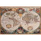 Antique World Map 2000 Piece Jigsaw Puzzle Eurographics