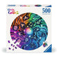 Astrology "Circle of Colors" 500 Piece Round Jigsaw Puzzle Ravensburger