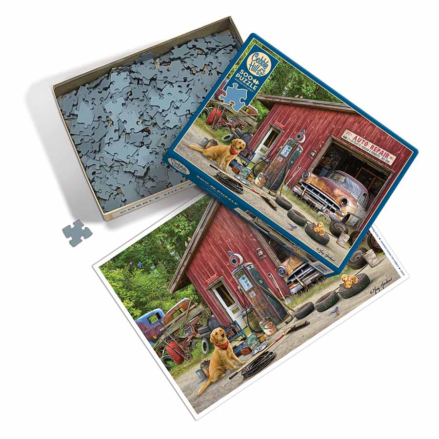 Auto Repair 500 Piece Jigsaw Puzzle Cobble Hill