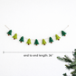 Felt Tree Garland with Jute Thread - Chickadees Wooden Toys