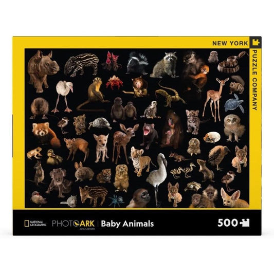 Baby Animals National Geographic Photo Ark 500 Piece Jigsaw Puzzle NYPC - Chickadees Wooden Toys