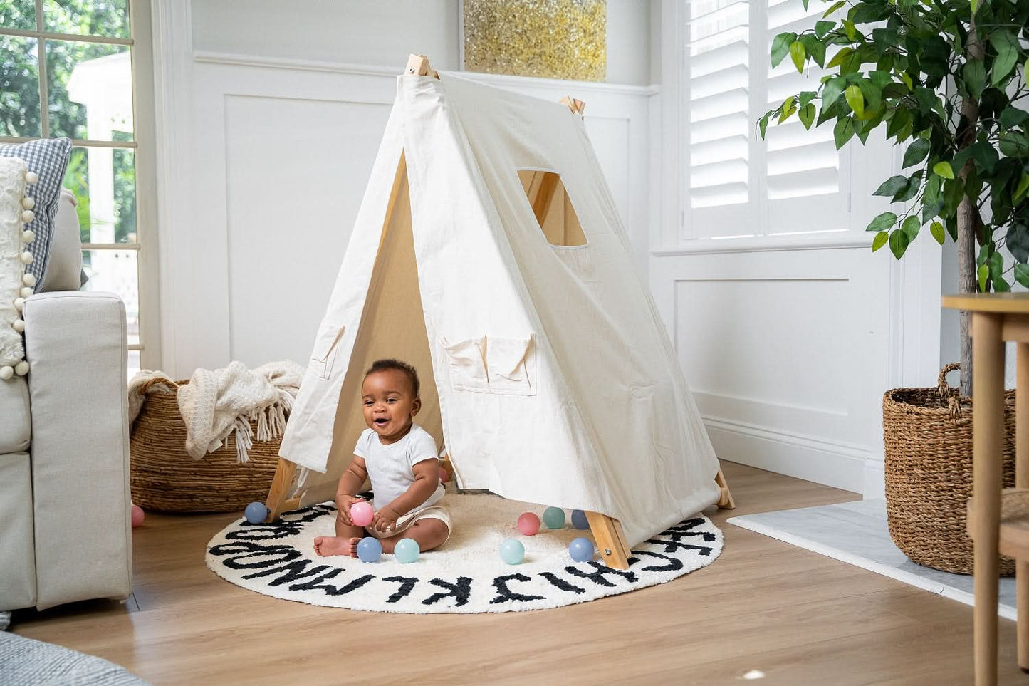 Tent Covering For Tulip (Bouncer Sold Separately) - Chickadees Wooden Toys
