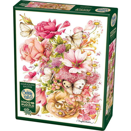 Bastin Bouquet 1000 Piece Jigsaw Puzzle Cobble Hill - Chickadees Wooden Toys