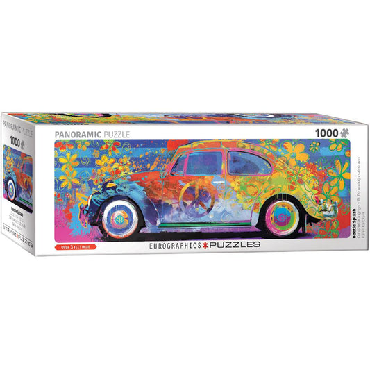 Beetle Splash Bus 1000 Piece Panoramic Jigsaw Puzzle Eurographics
