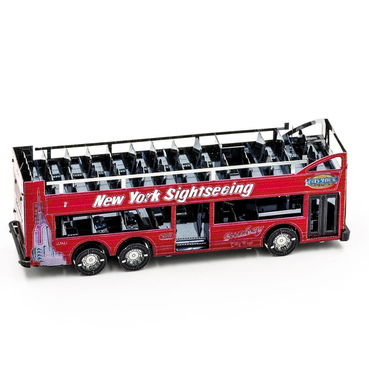 Big Apple Tour Bus 3D Steel Model Kit Metal Earth