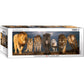 Big Cats 1000 Piece Panoramic Jigsaw Puzzle Eurographics