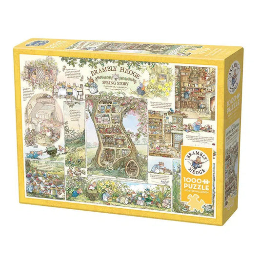Brambly Hedge Spring Story 1000 Piece Jigsaw Puzzle Cobble Hill - Chickadees Wooden Toys
