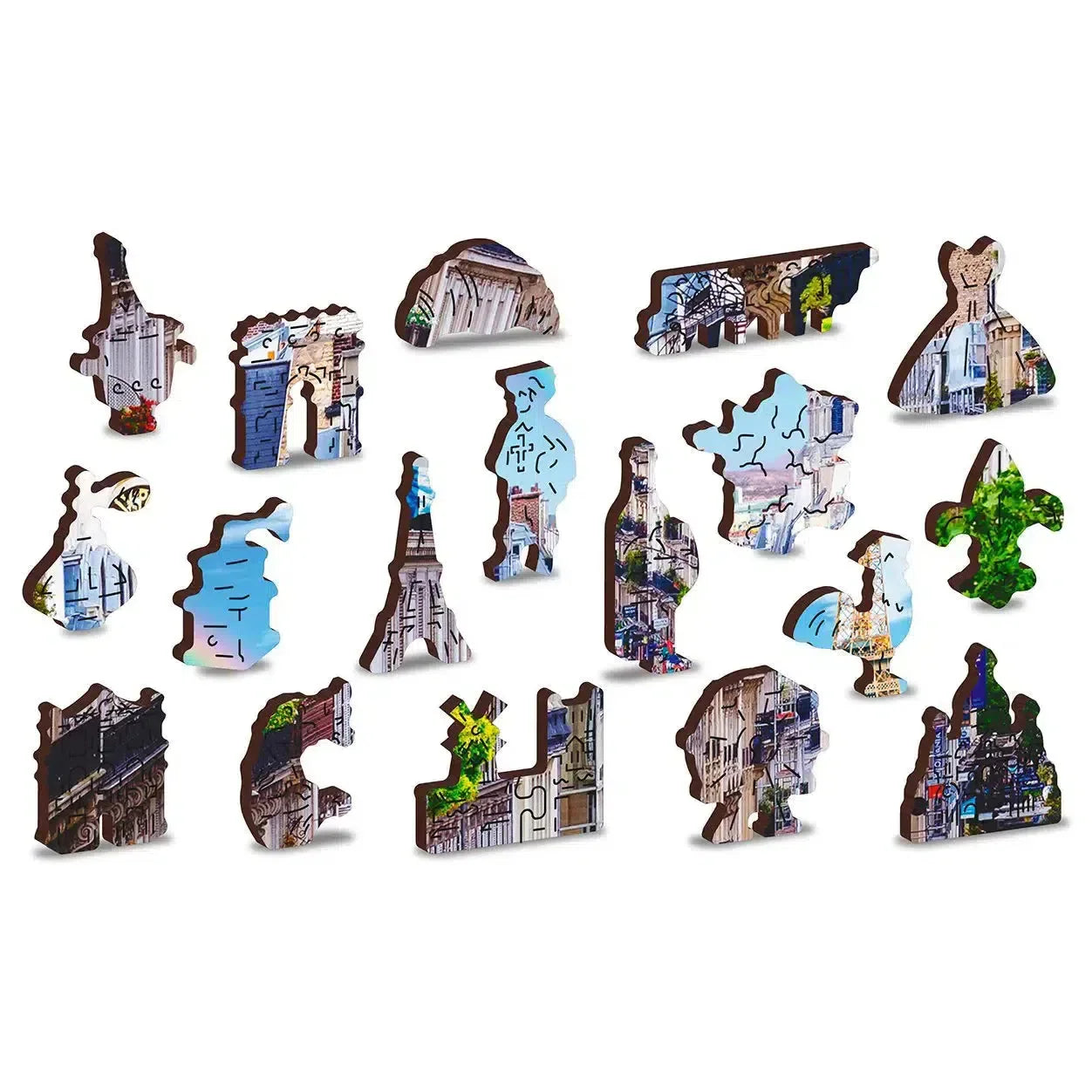 Bustling Paris 150 Piece Wood Jigsaw Puzzle Wooden City