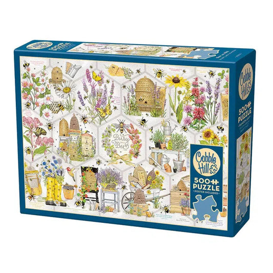 Busy as a Bee 500 Piece Jigsaw Puzzle Cobble Hill - Chickadees Wooden Toys