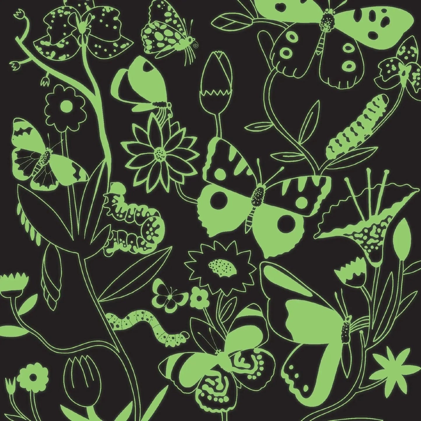 Butterflies Illuminated 500 Piece Glow in the Dark Jigsaw Puzzle Mudpuppy