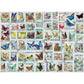 Butterflies Vintage Stamps 500 Piece Jigsaw Puzzle Eurographics